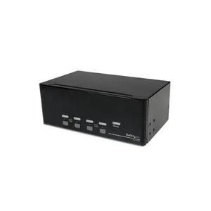 StarTech.com 4 Port Dreifach Monitor DVI USB KVM Switch mit Audio und USB 2.0 Hub
