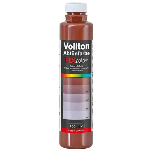 FIXcolor Volltonfarbe Abtönfarbe Schokobraun 750ml