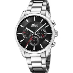 Lotus Chronograph 18922/3 Herrenchronograph - Elegante Armbanduhr für Herren mit Edelstahlgehäuse und -armband, 42mm Durchmesser, wasserdicht bis 5 bar und präzisem Quarzwerk für zuverlässige Zeitmessung.