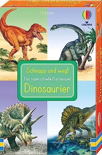 Schnapp und weg! Das superschnelle Kartenspiel: Dinosaurier: Kartenspiel-Set mit Dinos – trainiert das Reaktionsvermögen – ab 3 Jahren (Schnapp-und-weg-Reihe)