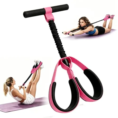 Ekmoey Expander mit Griffen,Bodybuilding Expander,Bauchtraining | Unterarmtrainer, rutschfeste Fußpolster,für Zuhause/Studio, Krafttraining,Bein/Bauchtraining,Abnehmen Training Yoga,Expander