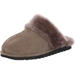 Rohde Damen Pantoffeln - Warm gefütterte Hausschuhe in Größe 39 EU - Hausschuhe aus Leder mit Lammfellfutter für optimale Wärme und Komfort, ideal für gemütliche Abende zu Hause.