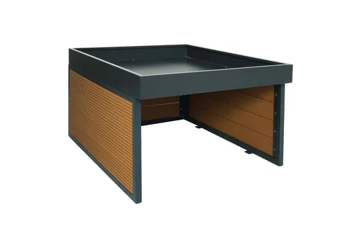 PROREGAL® Mähroboter-Garage MähroboterGarage mit Pflanzkasten 40x60x73cm Unterstand für Rasenmäher