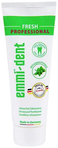 EmmiDent Fresh Ultrasonic Zahnpasta 75ml - Zahnpasta für Ultraschallzahnbürsten, reinigt sanft mit Mikrobläschen und ist ideal für empfindliches Zahnfleisch. Für ein strahlendes Lächeln ohne Schmerzen!