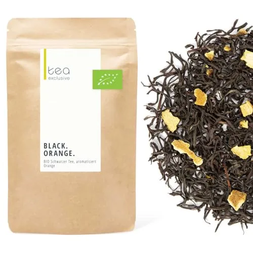 Black Orange, BIO Schwarzer Tee mit sonnengereiften Orangen, anregend-fruchtig, 125g loser Tee - tea exclusive