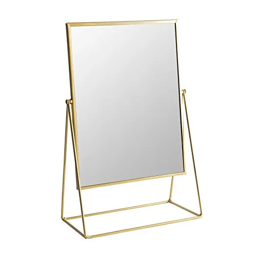 Harbour Housewares Rechteck Makeupspiegel - 32 X 50cm - Gold