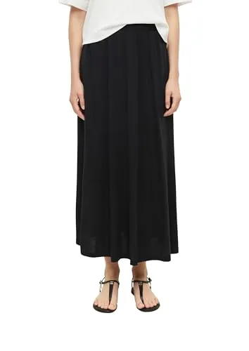 Produktbild s.Oliver Damen Rock – Relaxed Fit, elastischer Jersey, Midi-Länge mit praktischen Taschen