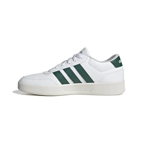 adidas Herren BREAKNET 3.0 Shoes - FTWR White/Collegiate Green, 41 1/3 EU - Herren-Sneaker mit regulärer Passform, stylischem Design und bequemer Gummiaußensohle für optimalen Tragekomfort.