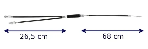 Fahrrad BMX Bremse Bremszug vom Rotor zum Hinterrad