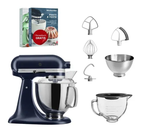 KitchenAid Küchenmaschine KitchenAid 4,8 L 5KSM175 Artisan Glasset mit Glasschüssel
