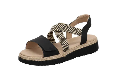 TOM TAILOR Sandale schwarz 42 EU - Stylische schwarze Sandale mit Klettverschluss für einfaches An- und Ausziehen. Ideal für den sportlichen Look im Sommer, bequem und pflegeleicht.