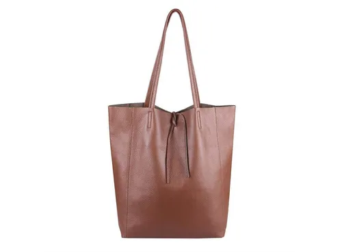 ITALYSHOP24 Schultertasche aus 100% Leder - Elegante Damen Schultertasche, Made in Italy, leicht und geräumig mit einem Hauptfach und Innentasche. Perfekt für jeden Anlass und bietet stilvollen Komfort.