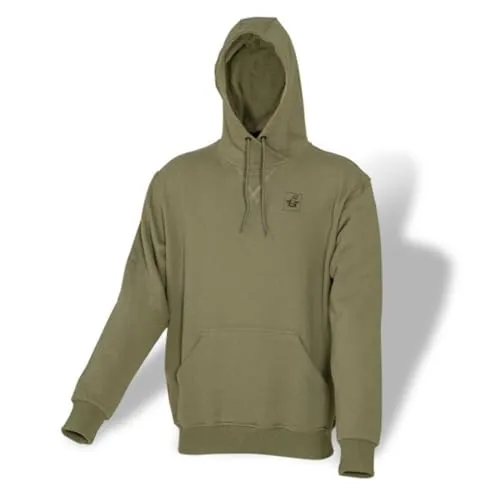 Black Cat Cat Hoodie Khaki - Anglerpullover in Größe S - Hoodie für Angler, bequem und robust für Outdoor-Aktivitäten, ideal für Freizeit und Angelausflüge, Farbe: Khaki, Material: 80% Baumwolle, 20% Polyester.