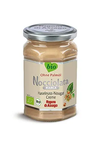 Rigoni di Asiago Nocciolata Bianca - 6x 270g - Schokoladencreme & süße Aufstriche mit Haselnüssen, palmölfrei und perfekt für gesundheitsbewusste Genießer.