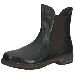 Think! Stiefelette Nappaleder für Damen - Komfortable Wanderschuhe aus hochwertigem Nappaleder mit praktischen Strecheinsätzen für einfaches An- und Ausziehen sowie herausnehmbarer Innensohle.