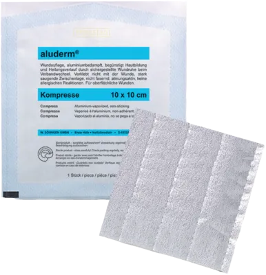 ALUDERM Kompressen 10x10 cm 1 St