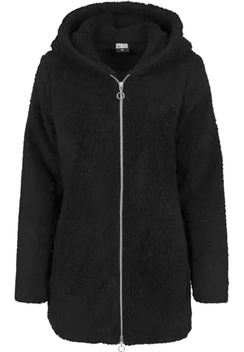 Allwetterjacke URBAN CLASSICS Damen Sherpa Jacket - Funktionsjacke mit weichem Sherpa-Futter für ultimativen Komfort und Wärme an kühlen Tagen. Stilvolles Design für Alltag und Freizeit.