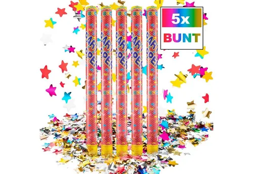 Goods+Gadgets Konfetti GOODS+GADGETS Konfetti Kanone Blaster 100 cm – Party Popper XXL, Konfetti-Shooter Party Popper