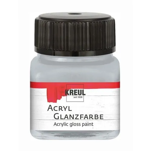 Kreul Acryl Glanzfarbe silber 20ml Glas 100 ml / 15,95 Euro