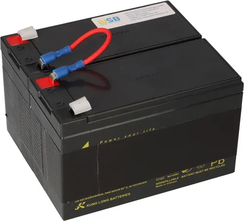 Akkuman Akku für APC Back UPS RS 1200 1500 - ersetzt RBC109 - Standard-Akkus für APC Back UPS RS 1200 und 1500, bietet zuverlässige Energieversorgung und schützt Ihre Geräte bei Stromausfällen.