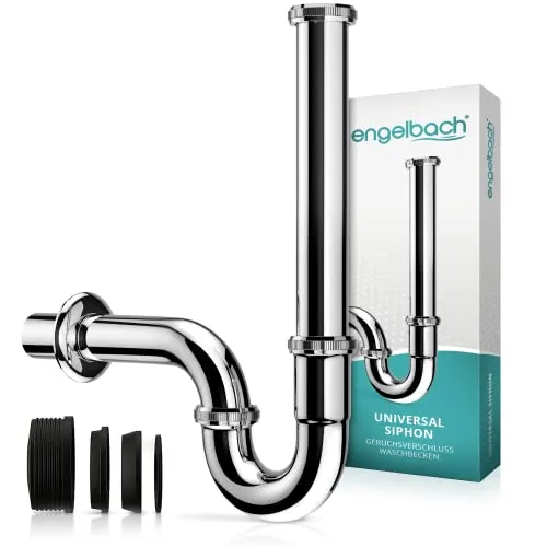 Engelbach® Siphon Waschbecken extra Lang 200mm