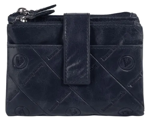 bruno banani Geldbörse Echt Leder Damen - Stilvolles Portemonnaie in Blau - Damen-Geldbörse aus 100% echtem Rindleder mit eleganter Logoprägung, optimaler Fächeraufteilung und kompaktem Design für beste Organisation unterwegs.