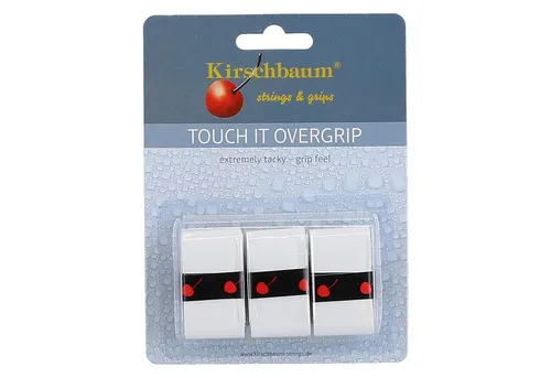 Kirschbaum Griffband Overgrip Touch it 0.5mm (extreme Griffigkeit) weiss 3er