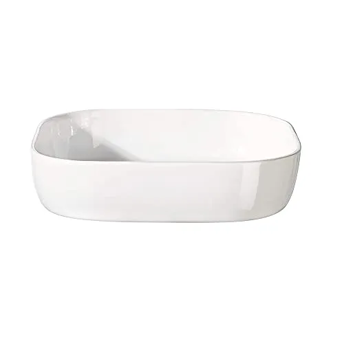 ASA 5123147 XL-Auflaufform, Keramik, Weiß, 31 x 31 x 7 cm - Quadratische Auflaufform aus hochwertiger Keramik, ideal für leckere Aufläufe und perfekt für den Ofen, spülmaschinenfest und langlebig.