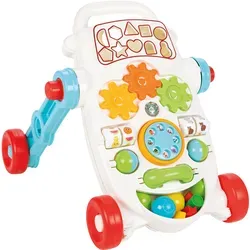 Lauflernwagen mit Soundeffekten - Babywalker Blau - Lauflernwagen für Kinder ab 9 Monaten, fördert motorische Fähigkeiten und bietet Spielzeugzubehör und Soundeffekte für stundenlangen Spaß und lehrreiche Unterhaltung.