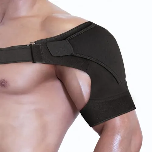 Astorn Schulterbandage Schulter Bandage Verstellbar für Rotatorenmanschette, Kompressionsunterstützung für Damen und Herren, Links Rechts Tragbar mit Klettverschluss, Atmungsaktives Neopren, Größe XL