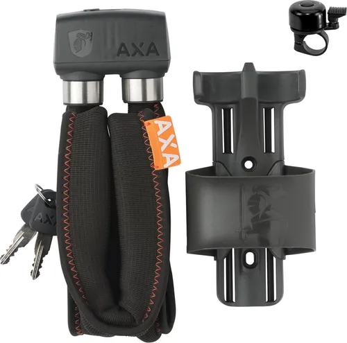 Axa Faltschloss Foldable Lock 600 Länge 95 cm Level 7 inkl. Fahrradklingel