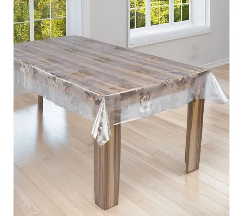 laro Tischdecke Laro Premium Line 0,3mm weich transparente Tischdecke Folie Geblümt