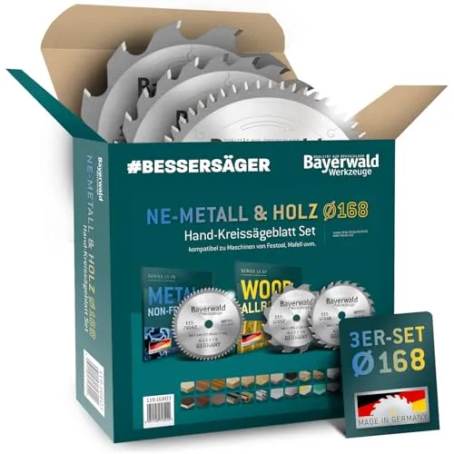 Bayerwald Kreissägeblatt Set Ø168 (3 tlg.)