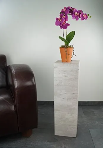 freeroom24, Blumensäule, Säule, Dekosäule, Podest, Ilja, Betonoptik, verschiedene Größen, (20x20x70cm)