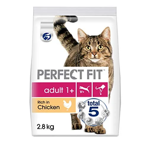 Perfect Fit Adult 1+ Katzenfutter - Beutelfutter für Katzen, speziell für die Gesundheitsbedürfnisse erwachsener Katzen, mit der Perfect Fit Total 5 Formel für Vitalität und Lebensfreude.