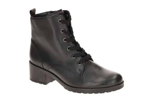 Gabor 72.816.57 Damen Stiefel - Elegante Lace Up Boots - Elegante Damen Stiefeletten von Gabor, aus echtem Glattleder. Komfortable, weich gepolsterte Innensohle und Gummisohle sorgen für besten Tragekomfort. Ideal für stilvolle Auftritte.