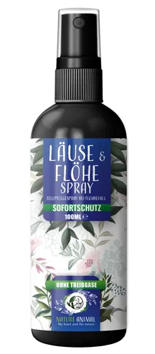Nature Animal® Anti LÄUSE & FLÖHE Spray für Hunde+Katzen Flohschutz für Haustier