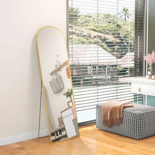 HOMCOM Ganzkörperspiegel 50x1,5x170 cm – Eleganter Stehspiegel - Der HOMCOM Ganzkörperspiegel kombiniert Funktionalität und Stil. Mit seinem robusten, rostfreien Rahmen aus Aluminiumlegierung ist er ideal für Wandmontage oder freistehend. Verleihen Sie Ihrem Raum einen Hauch von Eleganz!