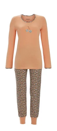 Ringella Pyjama - Langarm Schlafanzug mit Kirschen-Motivdruck Aus 100% Baumwolle gefertigt.