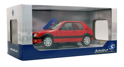 Solido Peugeot 205 GTI MK1 - Detailgetreues Sammlermodell im Maßstab 1:18, mit zu öffnenden Türen und funktionierender Lenkung