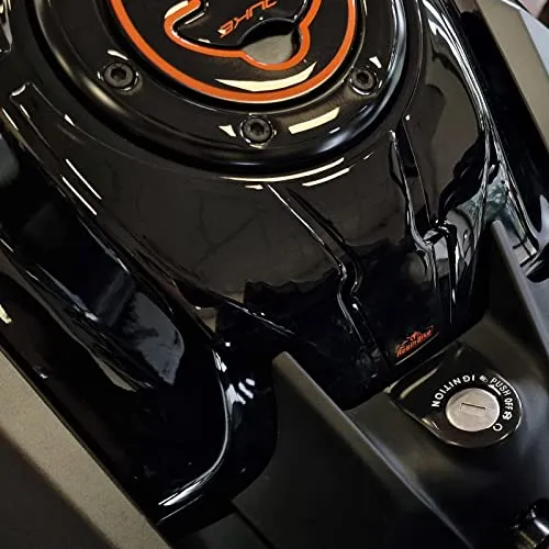 Resin Bike Aufkleber für Motorrad Kompatibel mit KTM Duke 125-200 - 250-390 2021 2022. Schlüsselschutz vor Stößen und Kratzern. 3D-Harzklebstoff Schwarz - Stickers