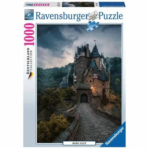 Ravensburger Puzzle Deutschland Collection Burg Eltz (1000 Teile) - Standard-Puzzle mit 1000 Teilen, handgefertigten Formen und perfekter Passform – ideal für entspannende Stunden voller Konzentration und Spaß für die ganze Familie.