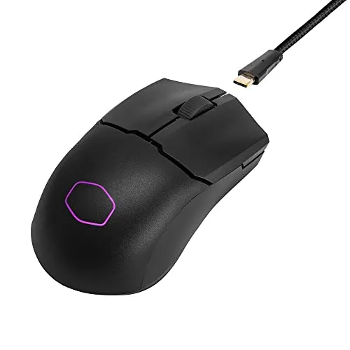 Cooler Master MM712 RGB Gaming-Maus - Ergonomische Hybrid Wireless Gaming-Maus mit 19.000 DPI, ultraleicht (58 g) und ideal für präzises Gaming. Perfekte Konnektivität per Bluetooth oder kabellos.