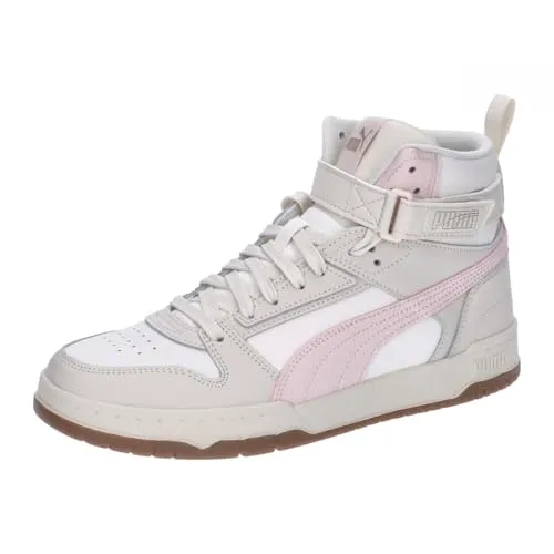 PUMA Unisex RBD Game Sneaker - Alpine Snow-Island Pink-Frosted Ivory, 42 EU - Damen-Sneaker mit SOFTFOAM PLUS Einlegesohle für optimalen Komfort und weiche Dämpfung, ideal für Alltag und Freizeit.