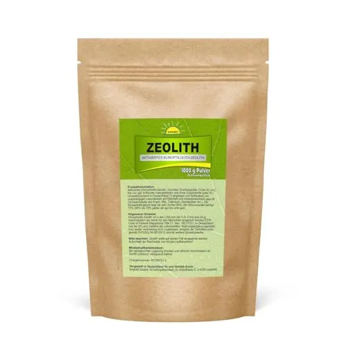 Zeolith in Premiumqualität. Aktiviertes Klinoptilolith-Zeolith (Naturzeolith), microfein (Partikelgröße 10-50 µm, frei von ggf. kritischen Nanopartikeln). Abgefüllt im Beutel (umweltfreundlich).