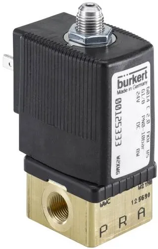 Bürkert Direktgesteuertes Ventil 125333 6014 24 V/DC - Druckluftgeräte für neutrale gasförmige und flüssige Medien, ideal zum Steuern von Pneumatikantrieben oder für technisches Vakuum.
