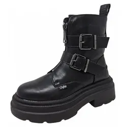 Buffalo BFL // Mars Biker Damenschuhe Stiefel Schwarz in schwarz von Buffalo