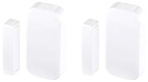 VisorTech Zubehör zu Alarmanlage einfach: 2er-Set Funk-Tür- & Fenster-Sensoren für Alarmanlage der XMD-Serie (drahtlose Funk-Alarmanlage, Bewegungsmelder Alarm außen, Keller)