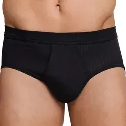 Schiesser Authentic-Slip 2er Packung 106000, Schwarz, Größe 7 - Herren-Slips aus der SCHIESSER-Serie Authentic, mit stilvollem Nadelzug und komfortablem Bund in elastischer Single-Jersey-Qualität für perfekten Sitz.