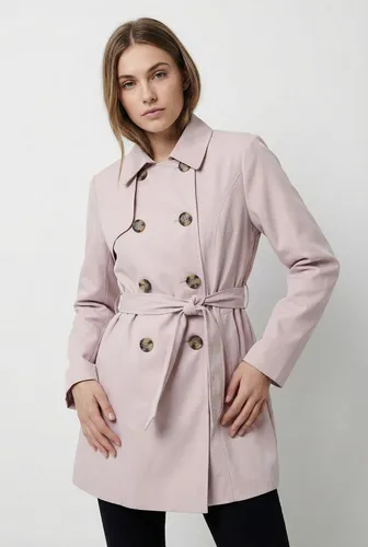 ONLY Trenchcoat ONLVALERIE TRENCHCOAT OTW NOOS - Lila XS (34) - Klassischer Trenchcoat aus 100% Polyester, pflegeleicht und schnell trocknend. Ideal für den lässigen Look mit Brust- und Eingrifftaschen. Perfekt für jeden Anlass!